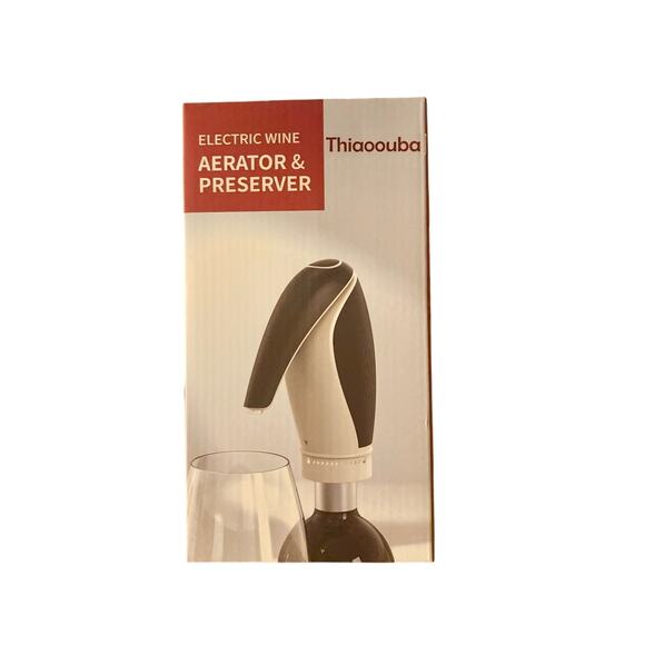 Electric Wine Aerator Pourer Rechargeable 3-in-1 Automatic Decanter NIB - Picture 2 of 3